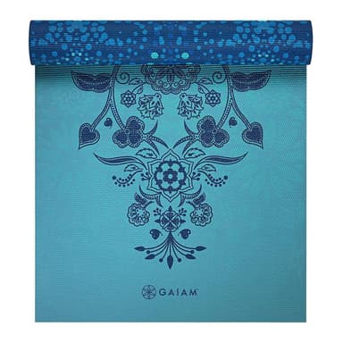 Gaiam Mystic Sky Yoga Mat 6mm Premium Reversible, Yogamattor