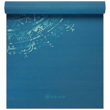 Gaiam Jade Mandala Yoga Mat 4mm Classic Printed, Yogamatta