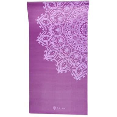 Gaiam Purple Mandala Yoga Mat 6mm  Premium, Yogamattor