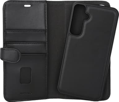 Buffalo Samsung S23 FE 5G 2-i-1 Leather plånboksfodral (svart)