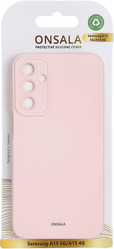 Onsala Samsung Galaxy A15 5G/LTE silikonfodral (rosa)