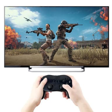 Gamepad för Nintendo Wii,Wii U Handkontroll 1,1 m kabel - Svart
