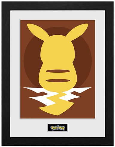 GB eye Pokemon Pikachu Silhouette inramat tryck