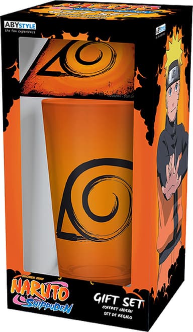 ABYstyle Naruto Shippuden kopp med underlägg 400ml