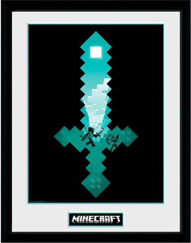 GB eye Minecraft inramat tryck