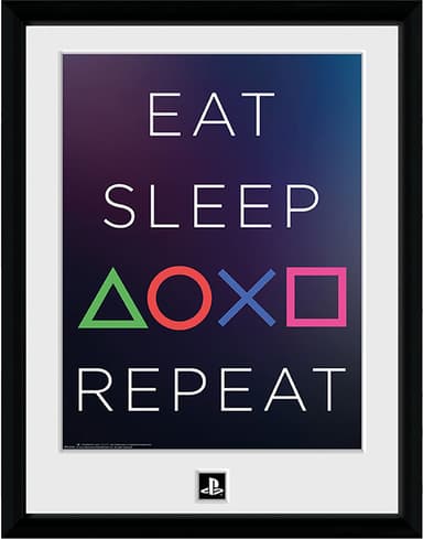 GB eye Playstation inramat tryck