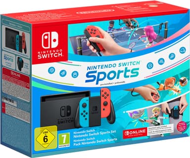 Nintendo Switch-spelkonsol Switch Sports-bundle (neon)