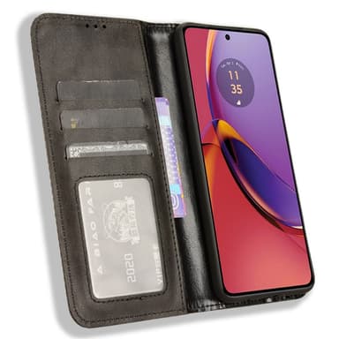 Motorola Moto G84 5G Plånboksfodral Exklusivt Svart