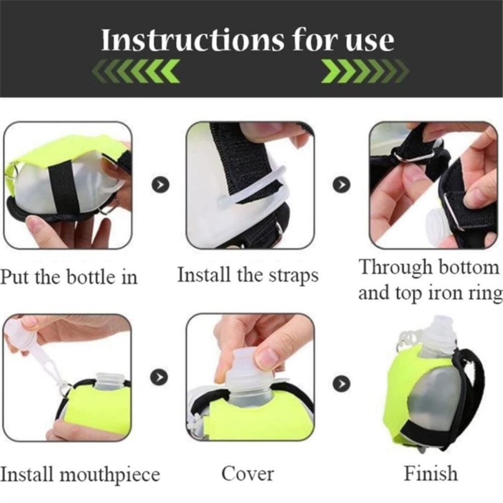 Vrist Hands-Free Mini Sport vattenflaska för löpning gym
