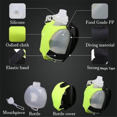 Vrist Hands-Free Mini Sport vattenflaska för löpning gym