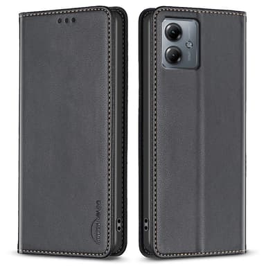 BINFEN Plånboksfodral Motorola Moto G14 4G - Svart
