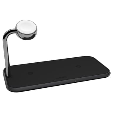 Zens Qi dubbel + Watch trådlös Aluminium laddningsplatta (svart)