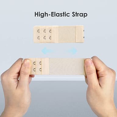 Bekväm Elastisk BH-Förlängare - 3 Rader 2 Krokar 6-pack