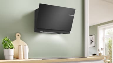 Bosch Serie 6 Vägghängd Köksfläkt DWK81AN60 (Svart 80cm)