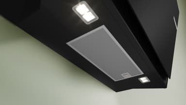 Bosch Serie 6 Vägghängd Köksfläkt DWK81AN60 (Svart 80cm)