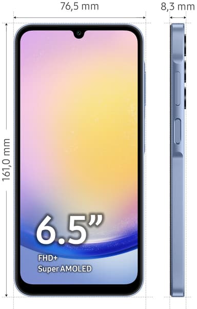 Samsung Galaxy A25 5G smartphone 8/256GB (blå)