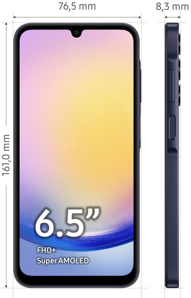 Samsung Galaxy A25 5G smartphone 8/256GB (svart)
