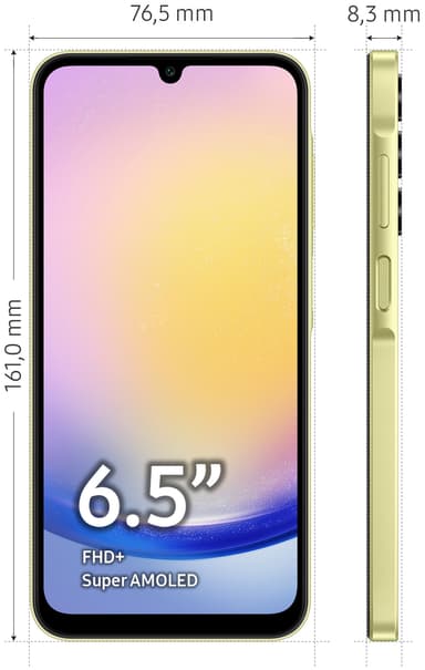 Samsung Galaxy A25 5G smartphone 8/256GB (gul)