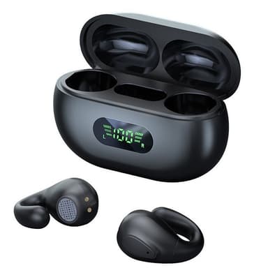 Trådlösa Bone Conduction hörlurar Bluetooth 5.3 Svart