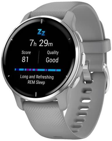 Garmin Venu 2 Plus AMOLED smartwatch (pulvergrå)