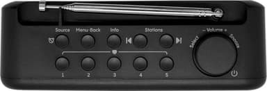 Pure Elan One2 fickradio (svart)