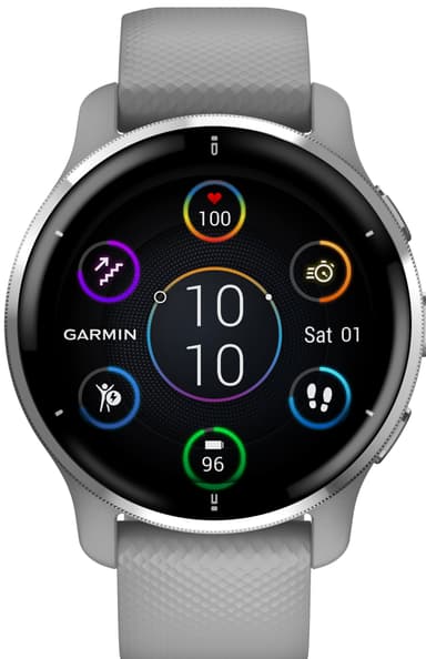 Garmin Venu 2 Plus AMOLED smartwatch (pulvergrå)