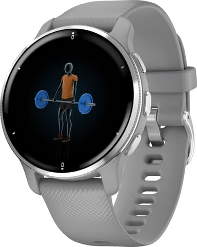 Garmin Venu 2 Plus AMOLED smartwatch (pulvergrå)