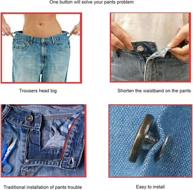 Jeansknappar 10-pack model 1