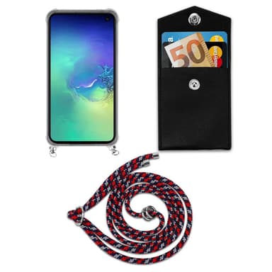 Samsung Galaxy S10e Skal Fodral Kedja (Blå)