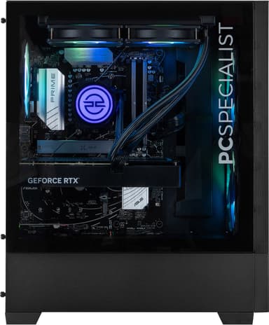 PCSpecialist Prime 350 R7-7X/16/1000/4070 Super stationär dator för gaming