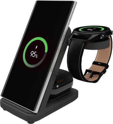 Fixed 3-i-1 Samsung trådlös laddstation