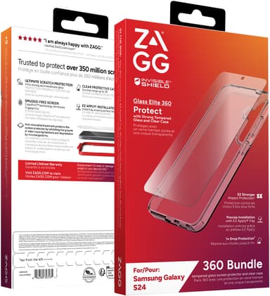Zagg Samsung Galaxy S24 Glass Elite 360 skalpaket (klar)