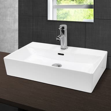 ECD Germany tvättställsbänk 605x365x130 mm vit