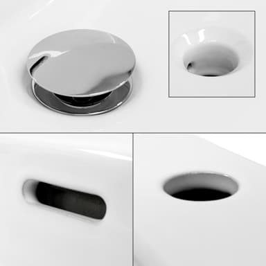 ECD Germany tvättställsbänk 605x365x130 mm vit