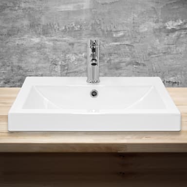 ML-Design keramisk diskho Vit 54,5x16x41,5cm