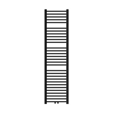 Badrumsradiator Sahara central anslutning svart 40x180cm