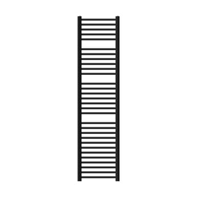 Badrumsradiator Sahara sidoanslutning, svart 40x180cm