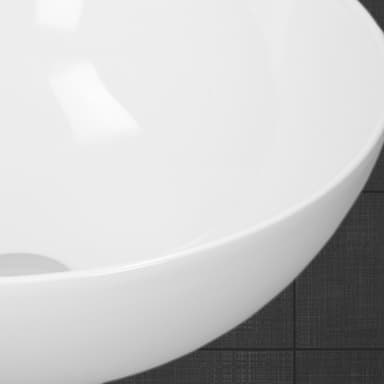 Keramiskt handfat bänkskiva diskho handfat 410 x 330 mm