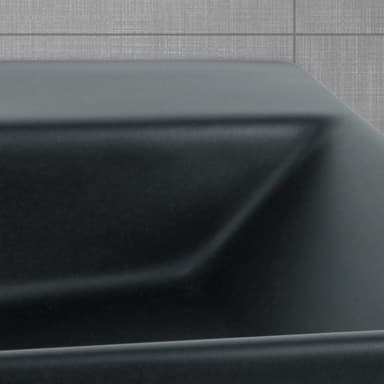 ML design | Design diskho badrum 600x365 mm fyrkant, svart matt