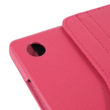 SKALO Samsung Tab A9+ 360 Litchi Fodral - Cerise