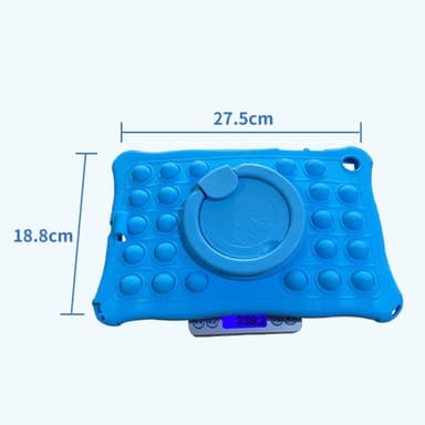 SKALO Samsung Tab A9 Stöttåligt Armor Popit Silikon Skal - Turkos