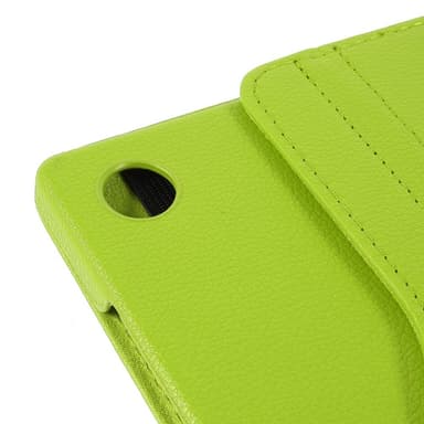 SKALO Samsung Tab A9+ 360 Litchi Fodral - Grön