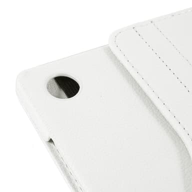 SKALO Samsung Tab A9+ 360 Litchi Fodral - Vit