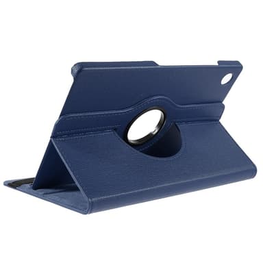 SKALO Samsung Tab A9+ 360 Litchi Fodral - Mörkblå