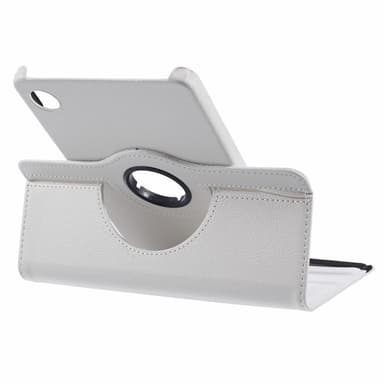 SKALO Samsung Tab A9 360 Litchi Fodral - Vit