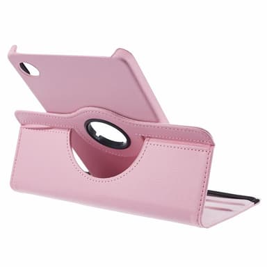 SKALO Samsung Tab A9 360 Litchi Fodral - Rosa