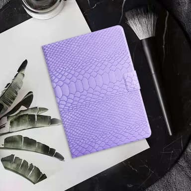 SKALO Samsung Tab A9 Krokodil PU-Läder Fodral - Lila