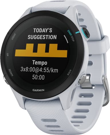 Garmin Forerunner 255S Music Sportklocka (vit)
