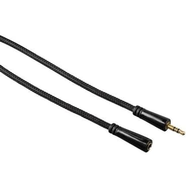 Hama 3.5 mm AUX-ljudförlängningskabel (guldpläterad/3 m)