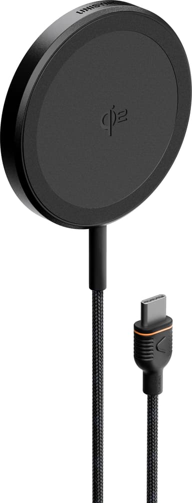Unisynk Qi2 15 W trådlös laddare (svart)